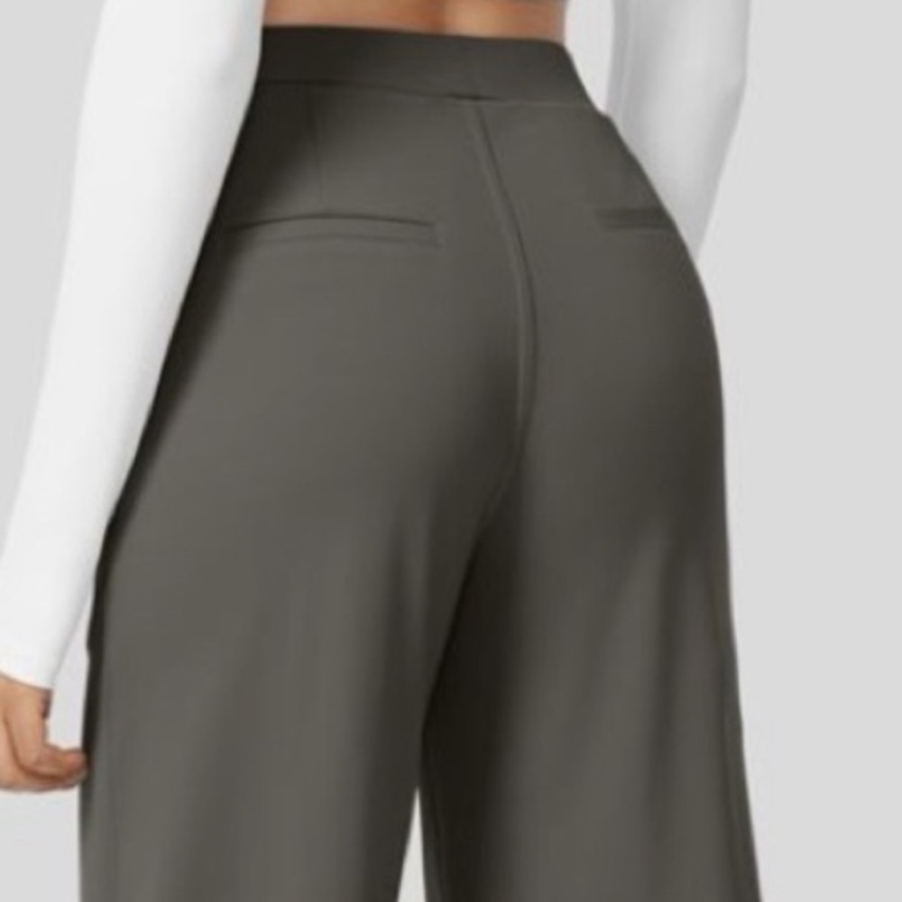 Halara High Waisted Plicated Side Pocket Straight Leg Work Pants NWT Siz… - Picture 8 of 12